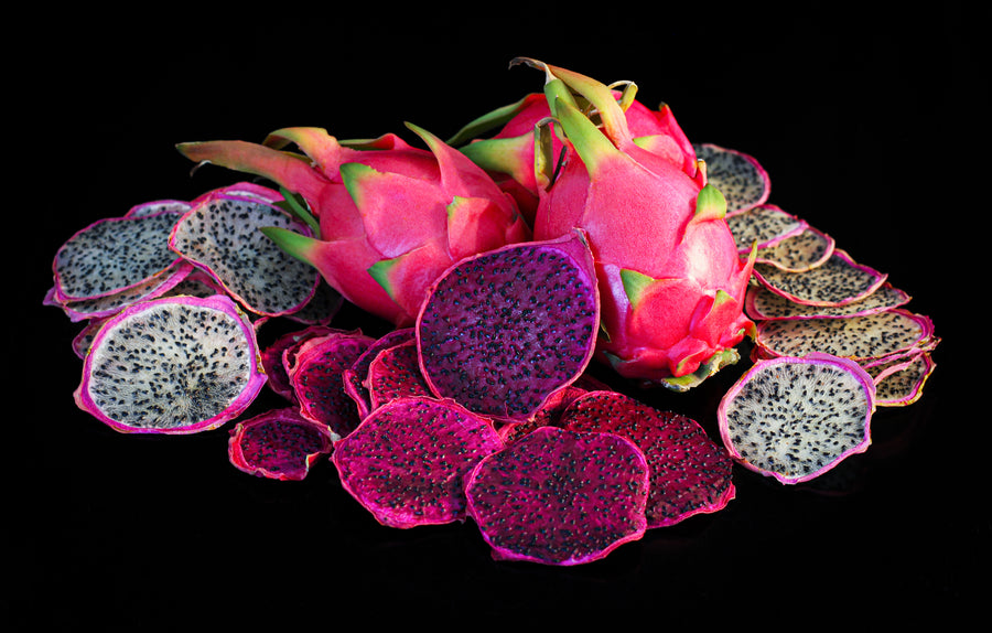  California Grown Dehydrated Dragon Fruit Garnishes