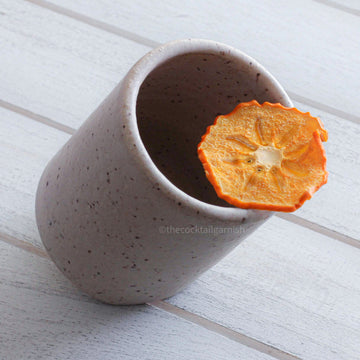 Dehydrated Persimmon Cocktail Garnishes