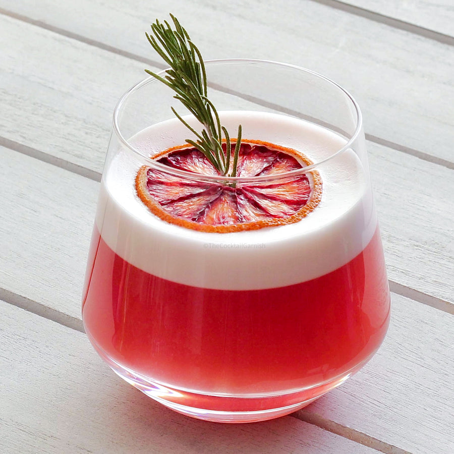 dehydrated blood orange cocktail garnish