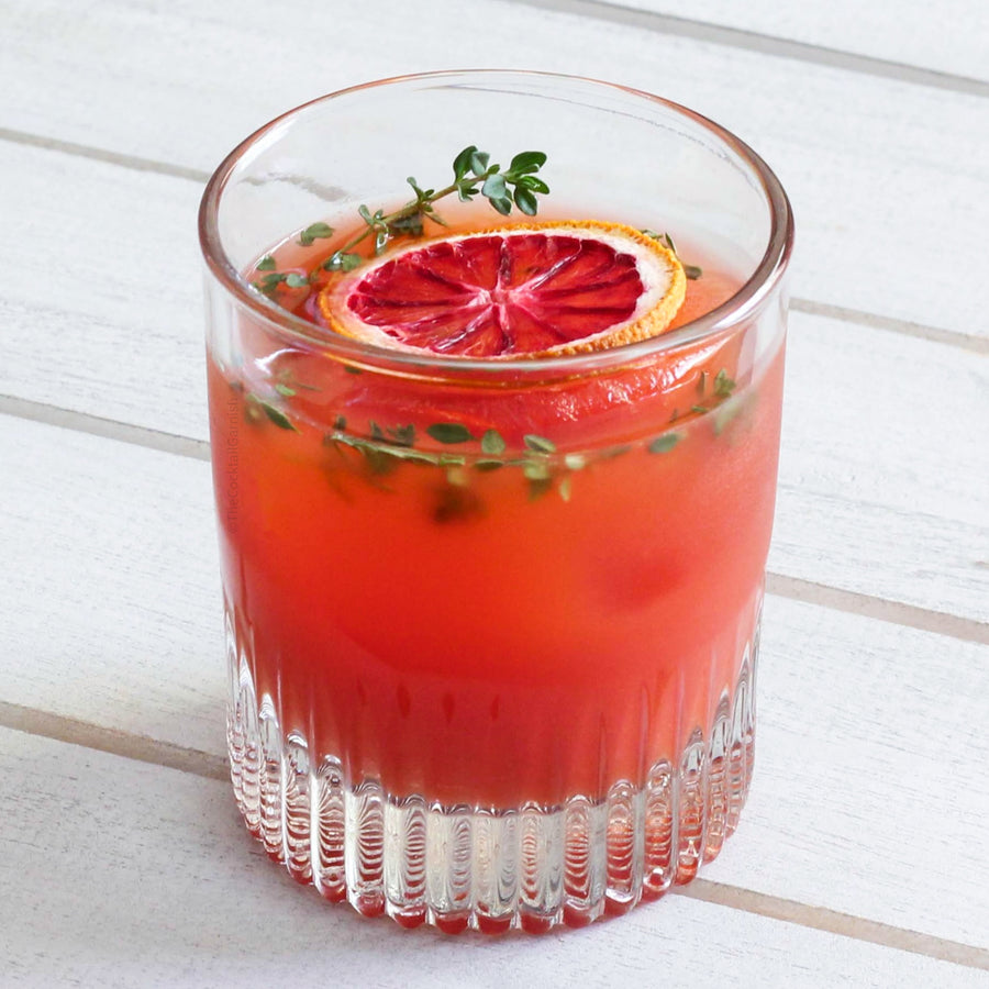 dehydrated blood orange cocktail garnish