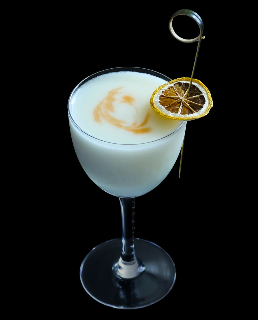 dehydrated lemon cocktail garnish